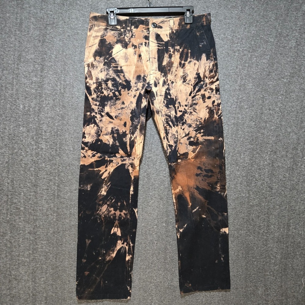 Nike SB Pants Mens 32x29 Black Bleached Custom Skateboarding Chino